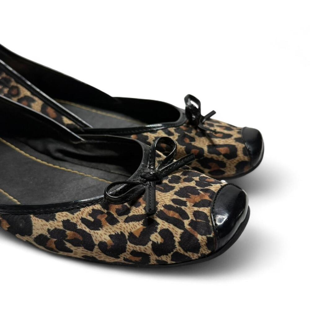 Sam & Libby Square Toe Leopard Print Ballet Flats women’s size 8 1/2 - Picture 2 of 8